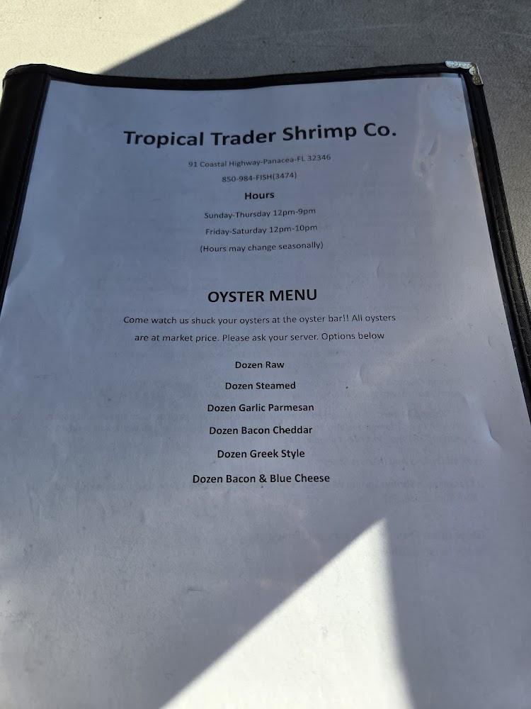 Tropical Trader Shrimp Co. Menu image 3